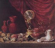 PEREDA, Antonio de Stiil-life with a Pendulum sg Sweden oil painting artist